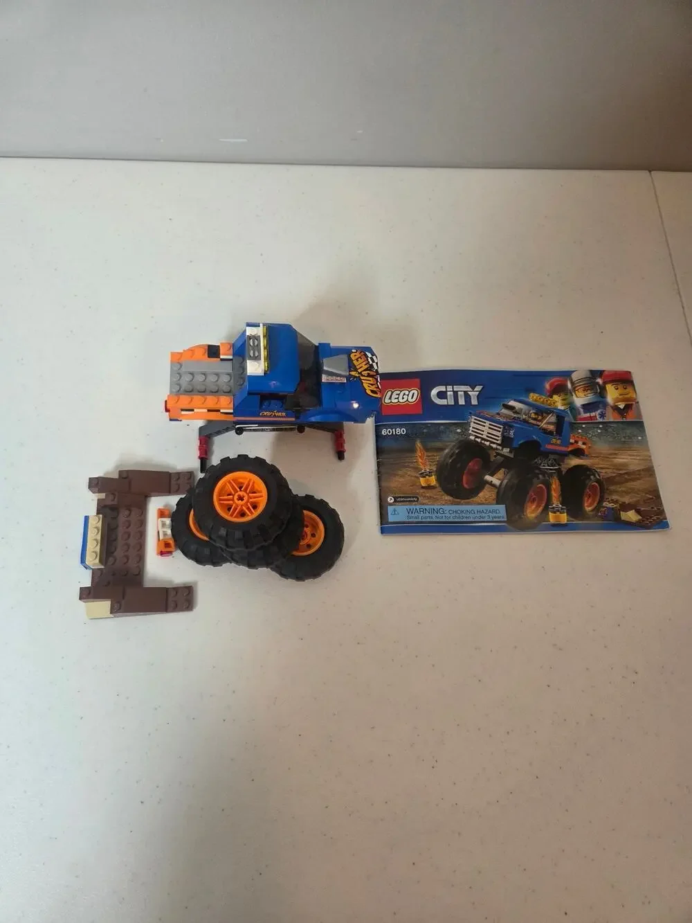 Lego City 60180 Monster Truck Complete Set w Instructions Off Road Build Toy